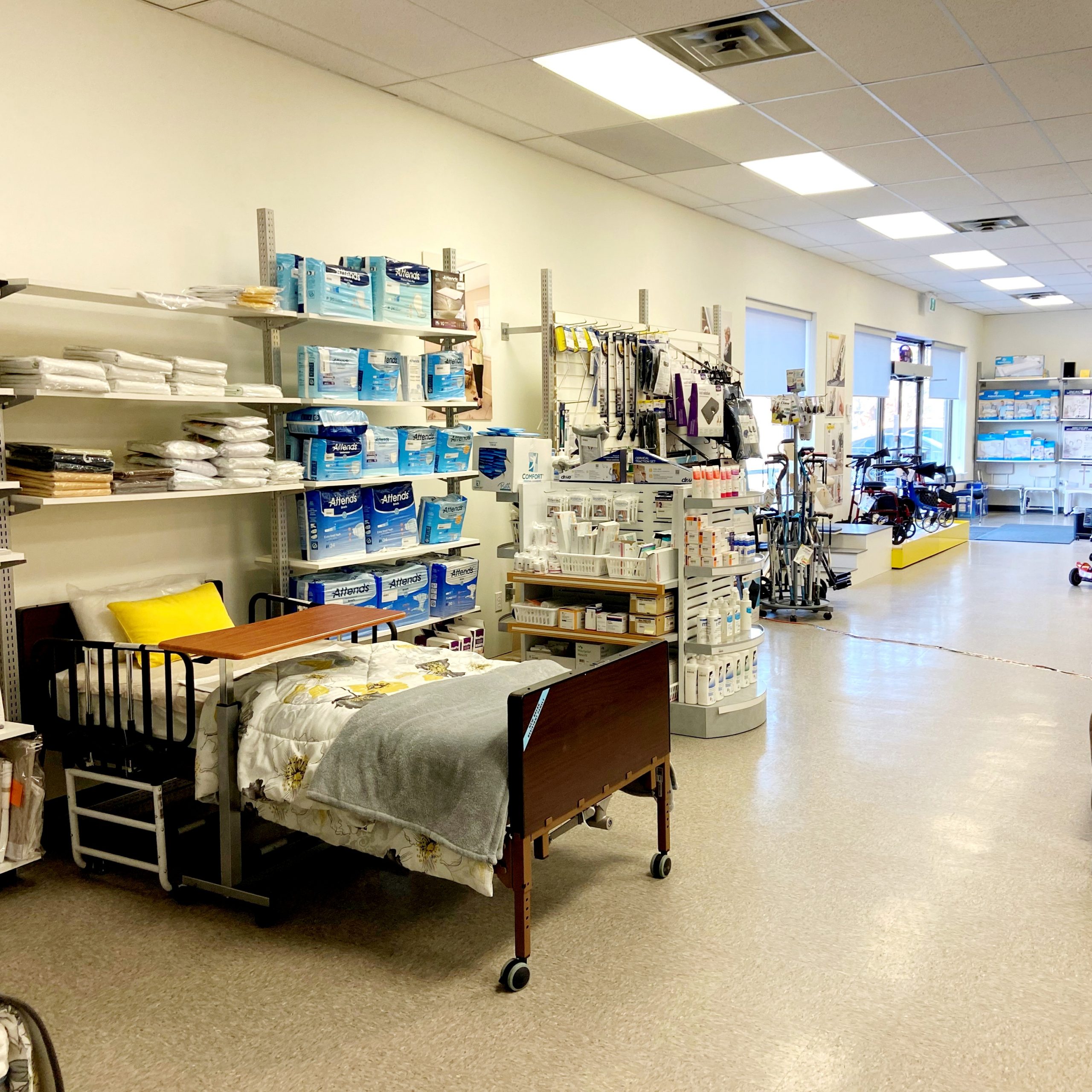 Chatham showroom - homecare bed display