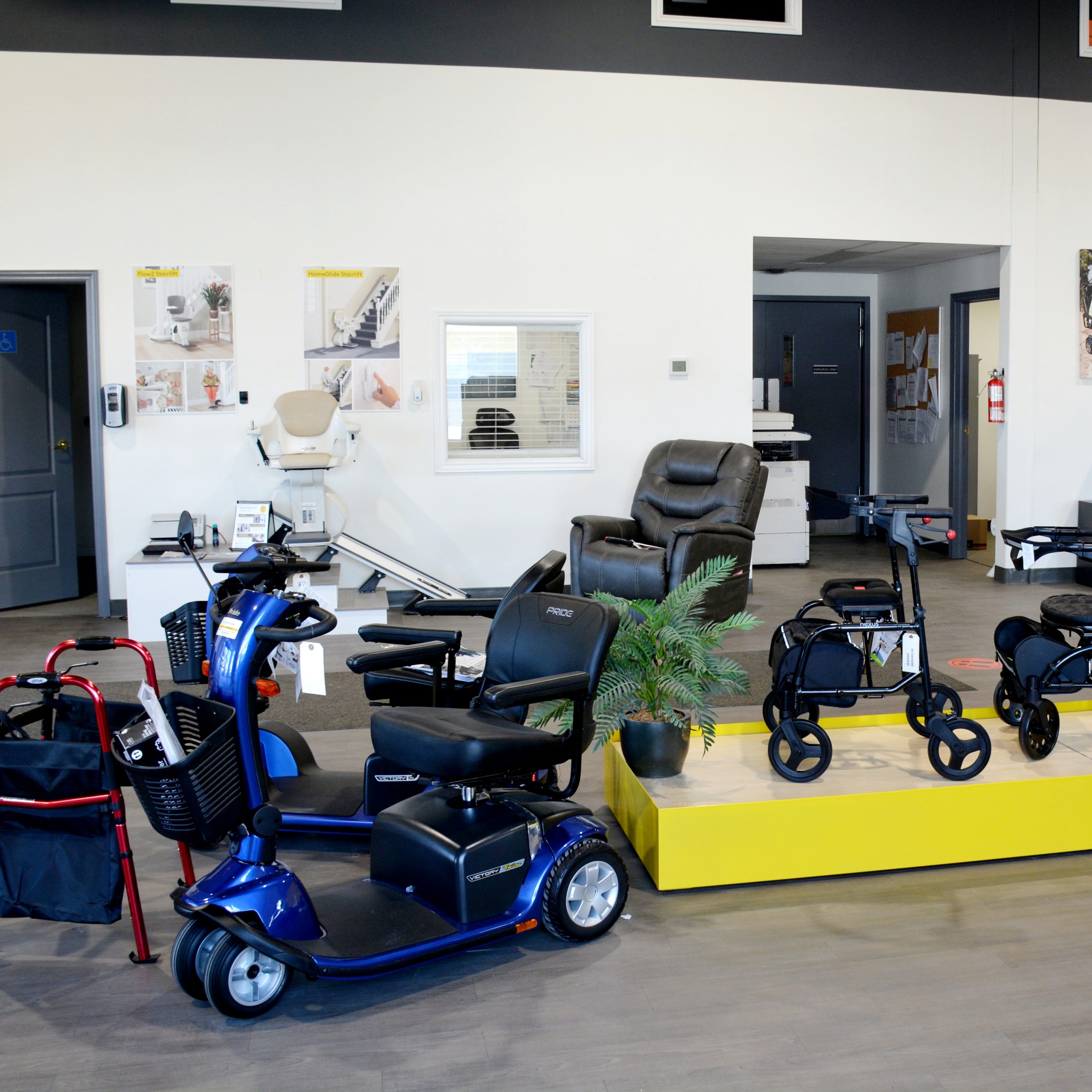 Sault Ste. Marie mobility scooter and walking aids display